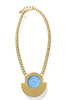 Yochi Penelope Turquoise Pendant Necklace