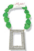 Made In The Deep South 1940s Buckle 1970s Magnesite Necklace