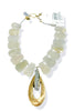 Made In The Deep South 1960s Pendant 1960s White Opal Bead Necklace