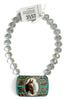 Made in the Deep South 1970s Buckle 1950s Glass Beads Necklace