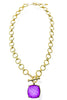 Courtney Light Purple Statement Necklace