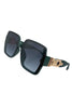 Taking The High Road Sunglasses - Green - DOORBUSTER