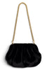Midnight Luxe Black Fur Bag