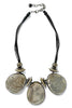 Sally Black and Grey Statement Necklace