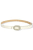 Holding On White Pearl Rhinestone Belt