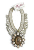 Made In The Deep South 1970s Agate and Pearl Pendant 1960s Necklace