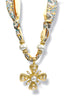 Right Decision Pearl Cross Pendant Scarf Necklace