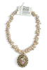 Made in the Deep South 1960s Cameo Brooch Baroque Pearls Necklace