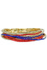 Patriotic Rhinestone Stackable Bracelet
