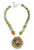 Made In The Deep South 1950s Brooch 1960s Turquoise Bead Necklace