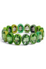 Duncan Light Green Oval Stretch Bracelet