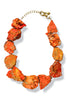 Virtue Gabby Orange Slab Necklace