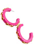 Calvin Horsebit Earrings - Pink
