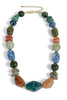Enjoy The Day Gold and Multi Mixed Chunky Bead Necklace