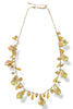 Into The Night Mustard Crystal Dangle Necklace