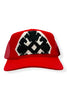 Kilim Trucker Hat - Red 256