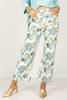 Share Your Story Blue Mix Printed Cropped Pant