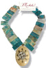 Made In The Deep South 1970s Horn Pendant 1960s Jasper Necklace