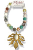 Made In The Deep South 1960s Brooch 1960s Agate Necklace