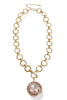 Becca Pink Gold Statement Necklace