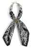 Jenny Black & White Scarf Neckalce