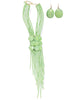 Make The Most Lime Fringe Statement Necklace