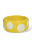 Adding A Little Touch Yellow Polka Dot Bangle Bracelet