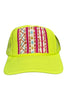 Kilim Trucker Hat - Neon Yellow 64
