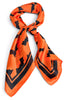Bats The Way I Like It Orange Square Scarf
