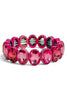 Duncan Hot Pink Oval Stretch Bracelet