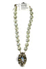 Made In The Deep South 1950s Buckle 1970s Glass Bead Necklace