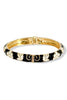 Back To You Black and White Hinged Bracelet