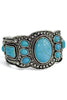 Wesley Turquoise and Silver Cuff Bracelet