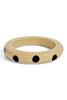Enjoy The Moment Khaki Polka Dot Resin Bracelet