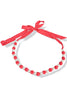 Keeping Track Red Polka Dot Scarf Necklace/Belt