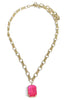 Sienna By TOVA Sammy Electric Pink Necklace