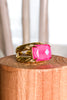 Emerald Cut Cocktail Ring - Electric Pink | Sorrelli