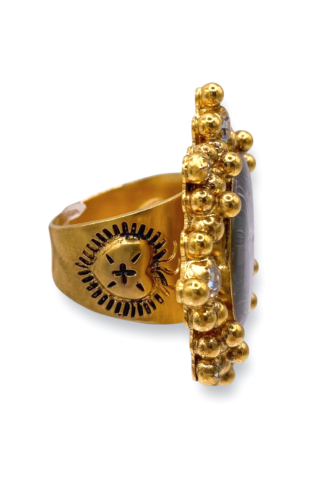 Cloister San Benito Ring Size Gold Virgins Saints Angels F