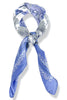 Back For Good Blue Paisley Square Scarf