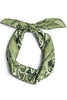 Bella Green Square Scarf