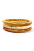 Passing Time Brown Acrylic Bangle Bracelet Set