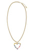 TOVA Pop Heart Mistveil Long Necklace
