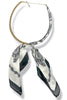 Maisey White Silk Scarf Wrapped Collar Necklace