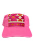 Kilim Baseball Hat - Hot Pink 49