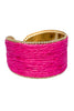 Island Hopping Raffia Cuff Bracelet - Pink - FINAL SALE