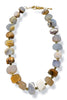 Virtue Danny Chalcedony Chunk Beaded Statement Necklace