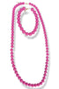Make It Work Fuchsia Beaded 2 Piece Necklace