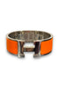 Hermes Medium Clic Clac - Orange/Silver