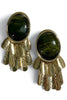 Amara Olive Dangle Earrings