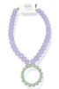 Made In The Deep South 1950s Sash Buckle 1960s Chalcedony Necklace